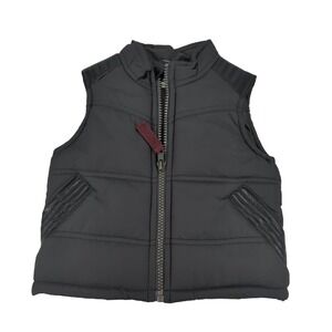 NWT Genuine Kids from Oshkosh Charcoal/Black Toddler Sweater Vest 12M
